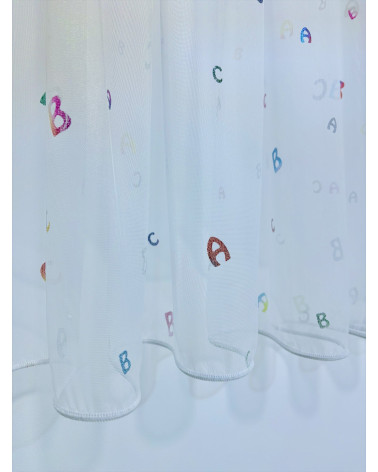 Firana dziecięca literki 150cm x 400cm
