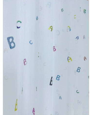 Firana dziecięca literki 150cm x 400cm