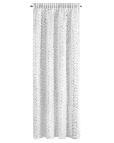 Firana z siatki ROSES wysokość 250cm, szerokość 140cm