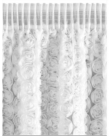 Firana z siatki ROSES wysokość 250cm, szerokość 140cm