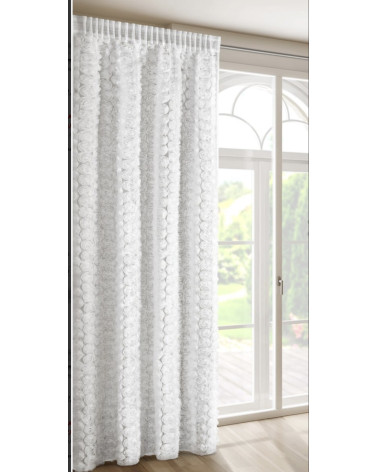 Firana z siatki ROSES wysokość 250cm, szerokość 140cm