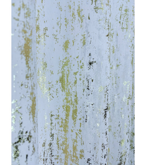 Firana ze złotym zdobieniem 150x430cm