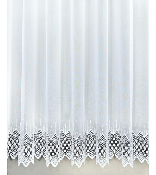 Firana markizeta z aplikacją gipiurową wysokość 170cm