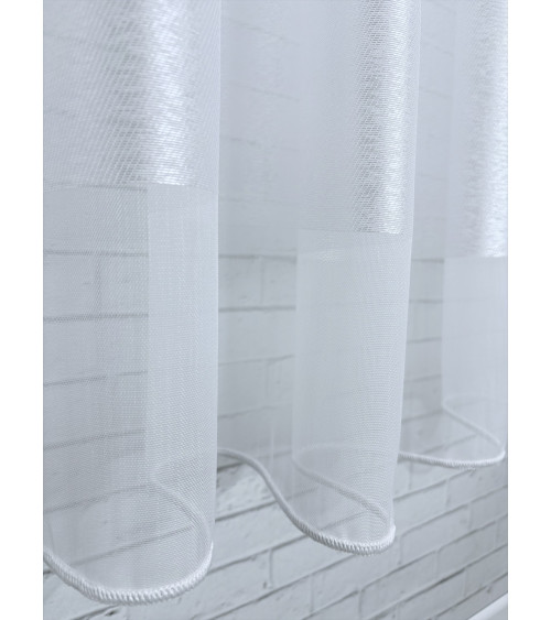 Firana z atłasowym dołem wysokość 290cm