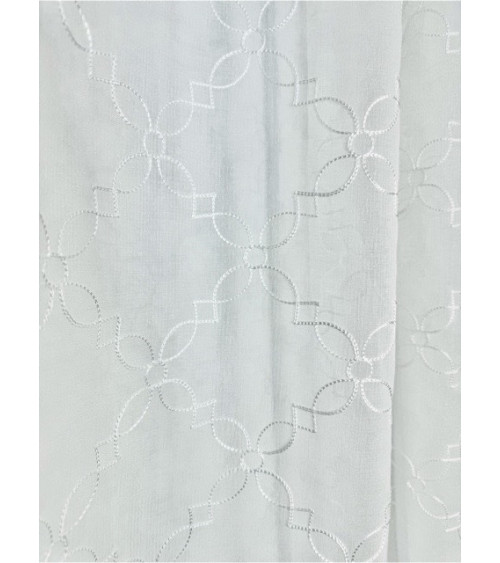 Firana haftowana etamina z wzorem na całości wysokość 280cm