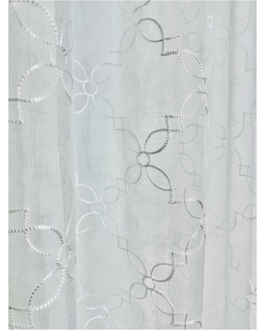 Firana haftowana etamina z wzorem na całości wysokość 280cm