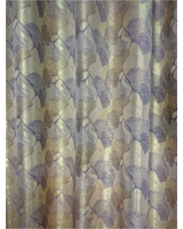 Tkanina zasłonowa złoto+fiolet szerokość 165cm