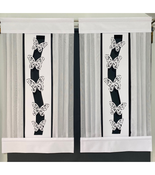 Firana panelowa z ażurem szer. 70, wys. 130cm