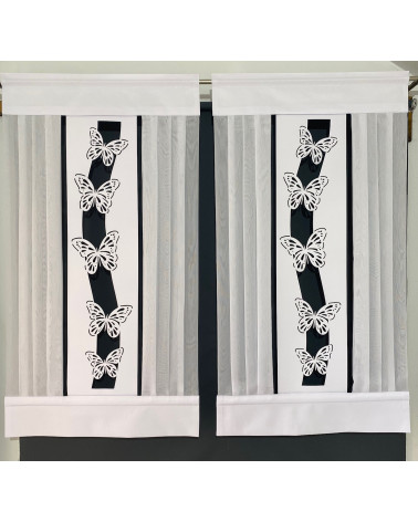 Firana panelowa z ażurem szer. 70, wys. 130cm