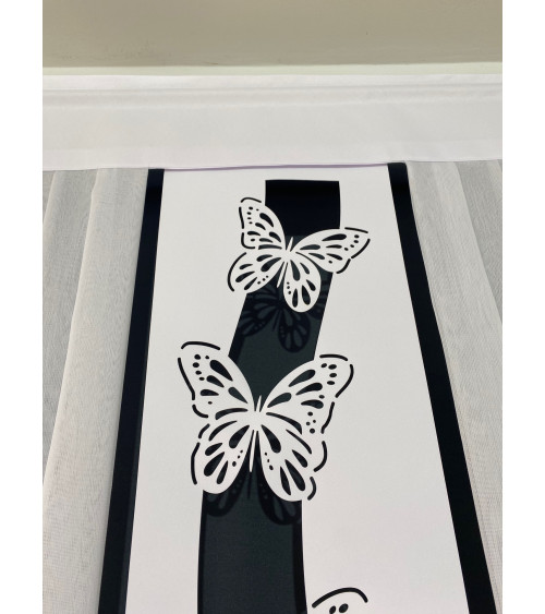 Firana panelowa z ażurem szer. 70, wys. 130cm