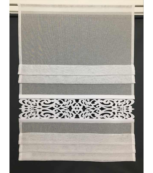 Firana panelowa z ażurem 140x105cm