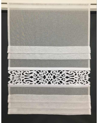 Firana panelowa z ażurem 140x105cm