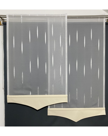 Firana  panelowa 60cm (komplet 2szt)
