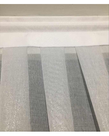Firana panelowa z ażurem i zakładkami 130x100cm