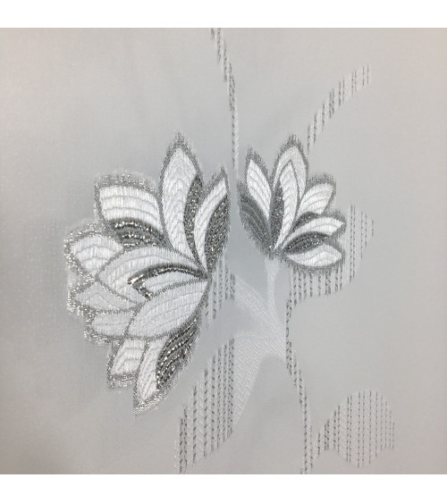 Firana panelowa srebrny wzór szer. 60cm