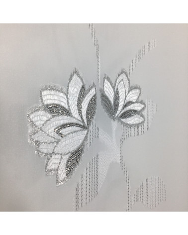 Firana panelowa srebrny wzór szer. 60cm