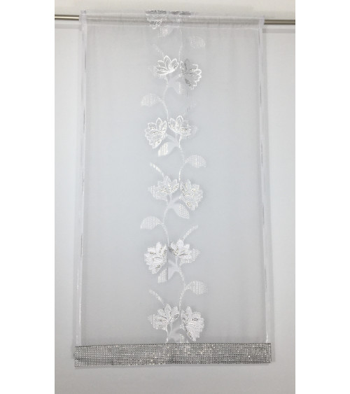 Firana panelowa srebrny wzór szer. 60cm