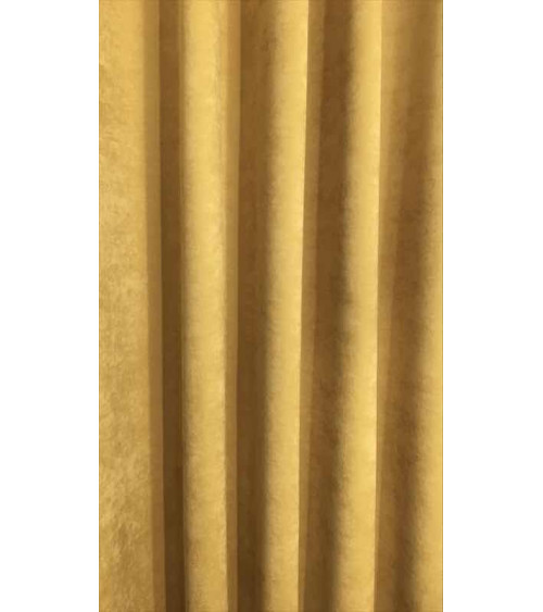 Zasłona welurowa musztardowa 140cm