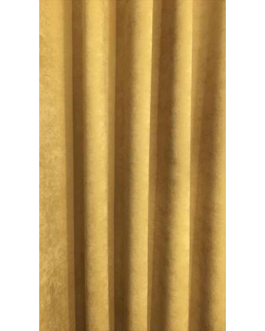 Zasłona welurowa musztardowa 140cm