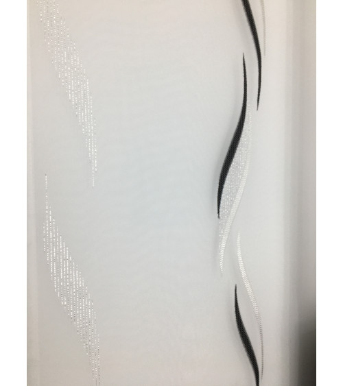 Firana panelowa biało-czarna 50cm (2szt. w komplecie)