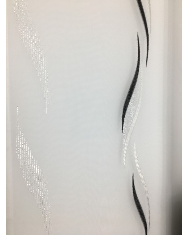 Firana panelowa biało-czarna 50cm (2szt. w komplecie)