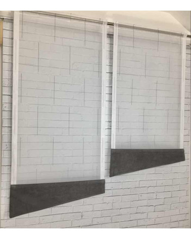 Firana panel szer. 60cm, wys. 110cm i 130cm (2szt. w komplecie)