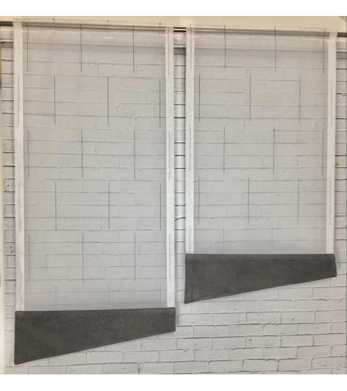 Firana panel szer. 60cm, wys. 110cm i 130cm (2szt. w komplecie)