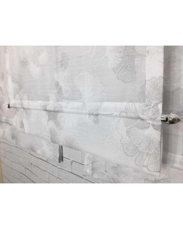 Firana panelowa dmuchawce z zakładką i ozdobną listwą szer. 60cm wys. 120cm x 2szt, 110cm x 1szt)