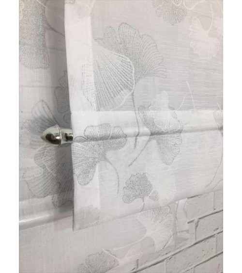 Firana panelowa dmuchawce z zakładką i ozdobną listwą szer. 60cm wys. 120cm x 2szt, 110cm x 1szt)