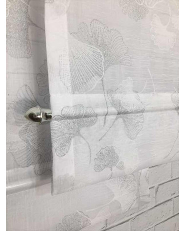 Firana panelowa dmuchawce z zakładką i ozdobną listwą szer. 60cm wys. 120cm x 2szt, 110cm x 1szt)