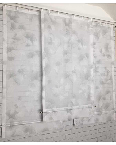 Firana panelowa dmuchawce z zakładką i ozdobną listwą szer. 60cm wys. 120cm x 2szt, 110cm x 1szt)