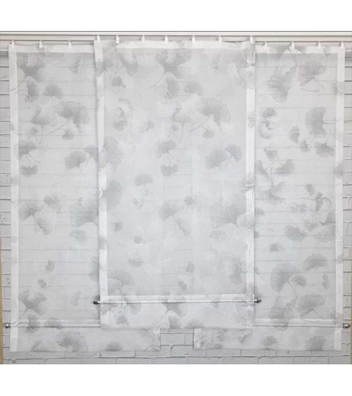 Firana panelowa dmuchawce z zakładką i ozdobną listwą szer. 60cm wys. 120cm x 2szt, 110cm x 1szt)