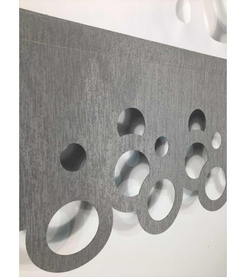 Panel ażurowy koła biało-szary szer.90cm, wys.120cm