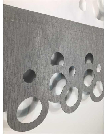 Panel ażurowy koła biało-szary szer.90cm, wys.120cm