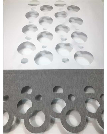 Panel ażurowy koła biało-szary szer.90cm, wys.120cm