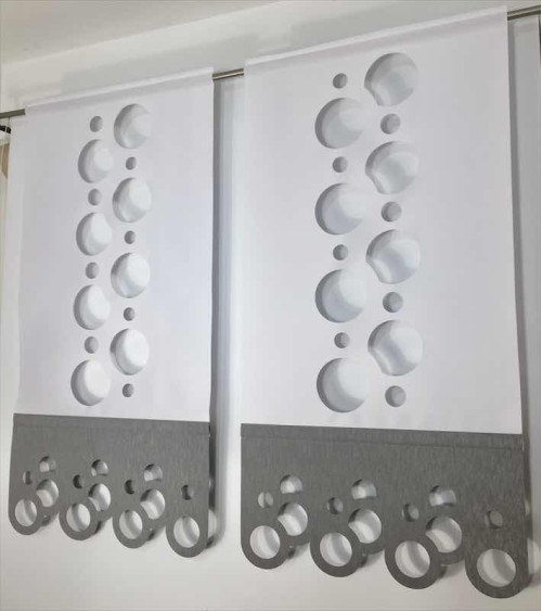 Panel ażurowy koła biało-szary szer.60cm, wys.120cm (1szt)