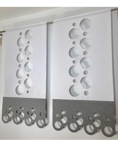 Panel ażurowy koła biało-szary szer.60cm, wys.120cm (1szt)