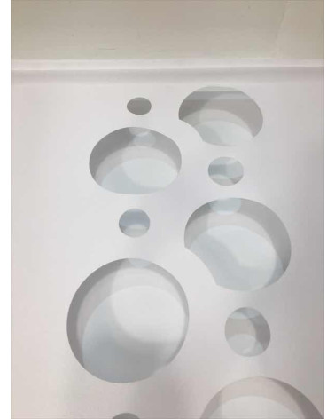 Panel ażurowy koła biało-szary szer.60cm, wys.120cm (1szt)