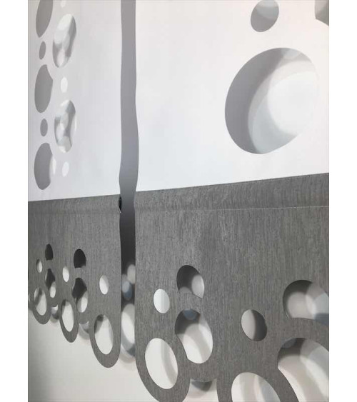 Panel ażurowy koła biało-szary szer.60cm, wys.120cm (1szt)