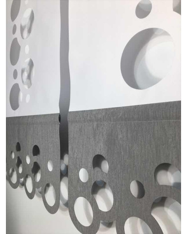 Panel ażurowy koła biało-szary szer.60cm, wys.120cm (1szt)