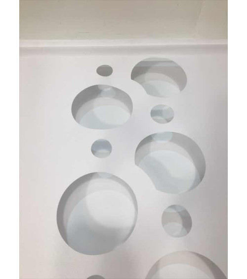 Panel ażurowy koła biało-szary szer.60cm, wys.120cm (1szt)