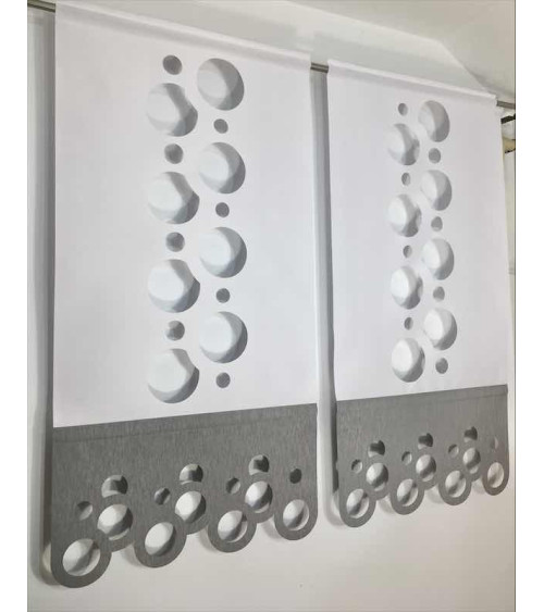 Panel ażurowy koła biało-szary szer.60cm, wys.120cm (1szt)