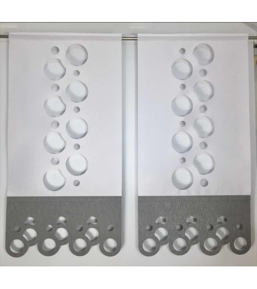 Panel ażurowy koła biało-szary szer.60cm, wys.120cm (1szt)