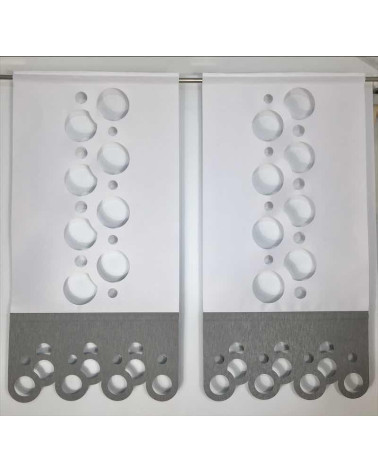 Panel ażurowy koła biało-szary szer.60cm, wys.120cm (1szt)