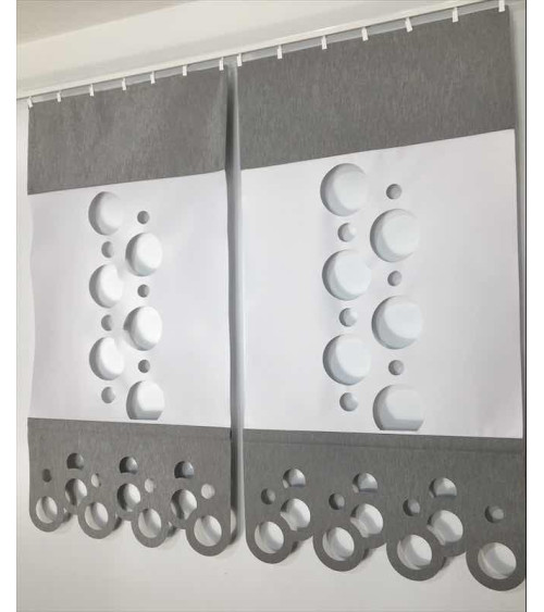 Panel ażurowy koła biało-szary szer.60cm, wys.120cm (1szt)