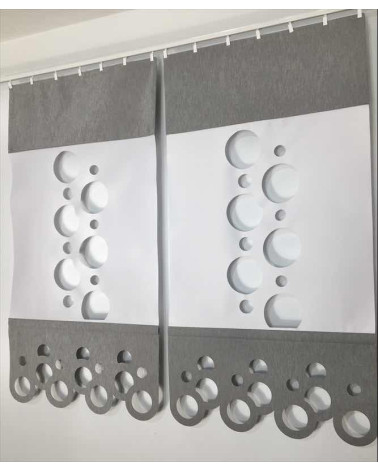 Panel ażurowy koła biało-szary szer.60cm, wys.120cm (1szt)