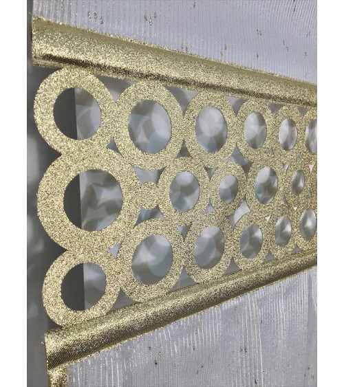Panel ażurowy złote koła szer.60cm wys.130cm x2szt, szer.15cm wys.100cm x1szt