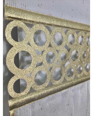 Panel ażurowy złote koła szer.60cm wys.130cm x2szt, szer.15cm wys.100cm x1szt