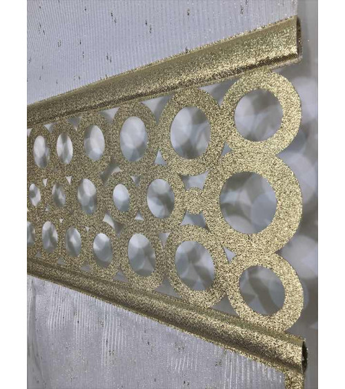 Panel ażurowy złote koła szer.60cm wys.130cm x2szt, szer.15cm wys.100cm x1szt