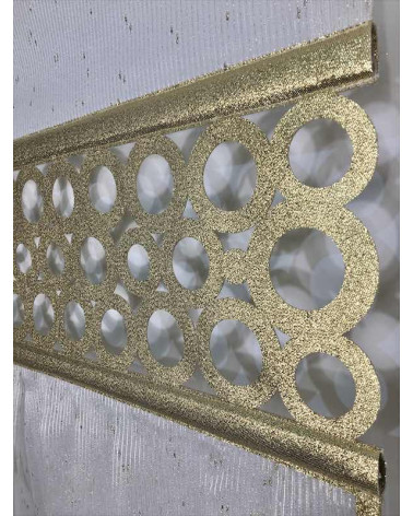 Panel ażurowy złote koła szer.60cm wys.130cm x2szt, szer.15cm wys.100cm x1szt